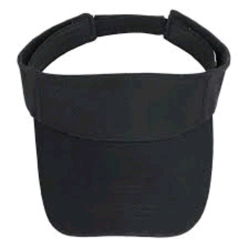 Plain Visor Hat - Unisex  - Black