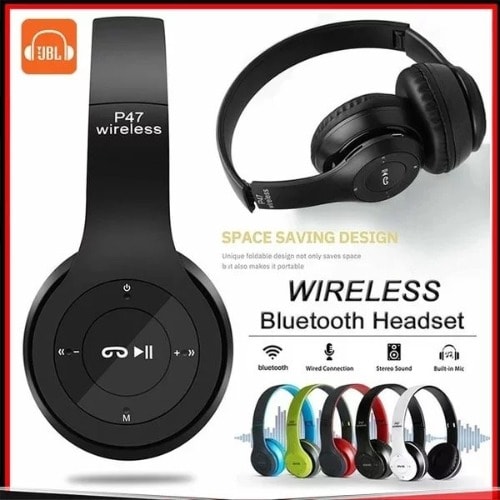 Wireless Bluetooth Headphone - Black