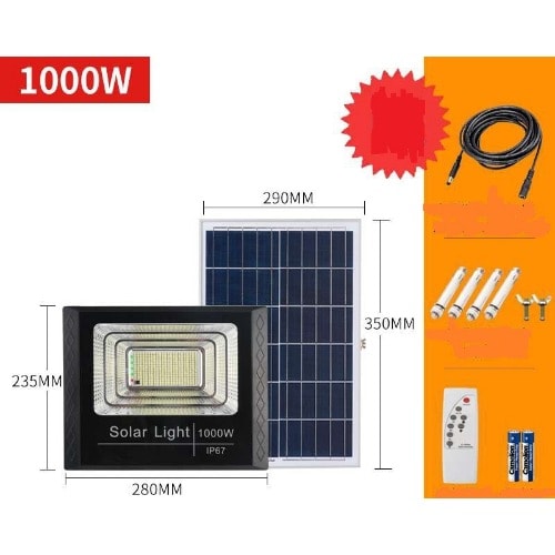 Solar Flood Light For Indoor or Outdoor  - 1000W