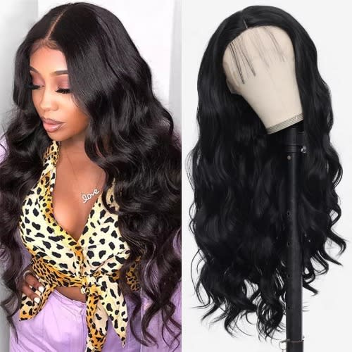 Curly Women Long Wig Hair- Black