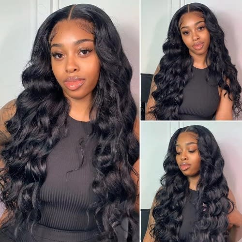 Curly Women Long Wig Hair- Black