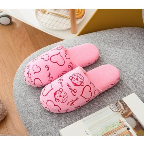 Comfy Indoor Slip-Ons - Pink
