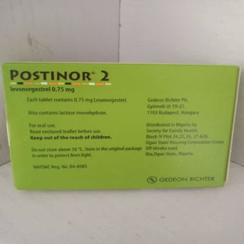 Postinor 2 Female Emergency Contraceptive X3packs