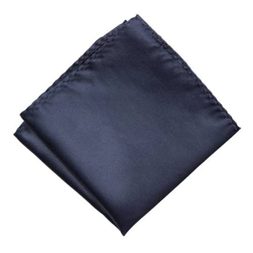 Men's Bowtie With Cufflinks And Pocket Square  - Navy Blue