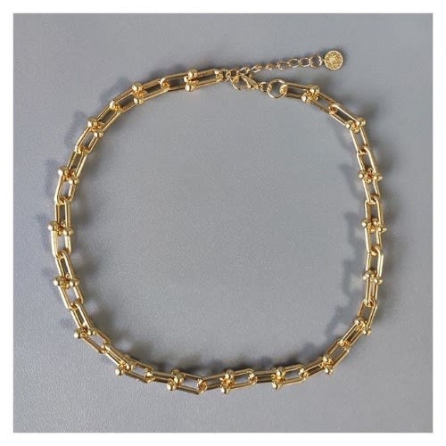 Handmade U-shaped Geometric Punk Necklace