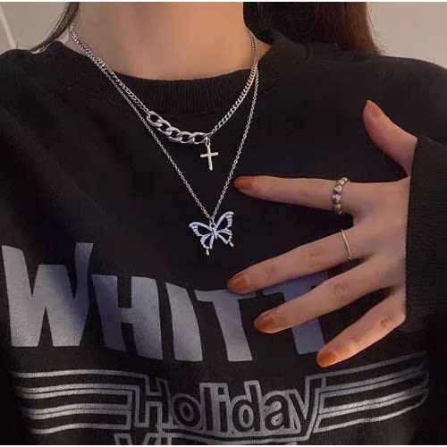 Double Layer Chain & Pendant For Women.