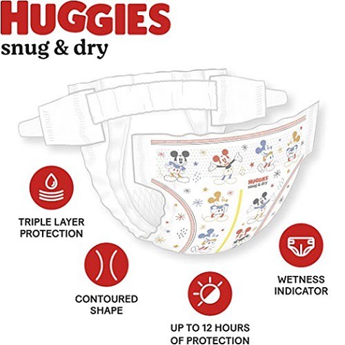 Snug & Dry Baby Diapers - Size 6 - 35+ Lbs - 104 Count