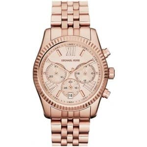 Rose Golden Lexington Chronograph Watch -MK5569