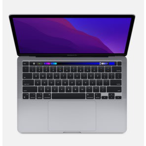 Macbook Pro 13.3" (2020 Model) With Apple M1 - 2TB SSD - 16GB RAM - Touch ID Sensor - Space Grey