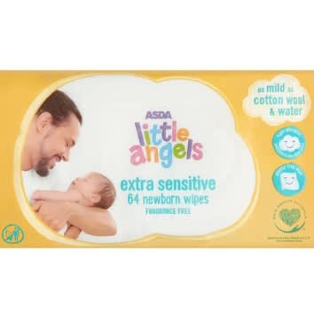Little Angels Extra Sensitive Fragrance Free Newborn Wipes - 64piece