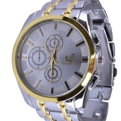 Chain Wrist Watch | Gold & Silver