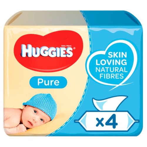 Pure Baby Wipes - 4X56 Pack