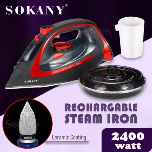 Cordless Rechargeable Steam Iron - 2400 Watt