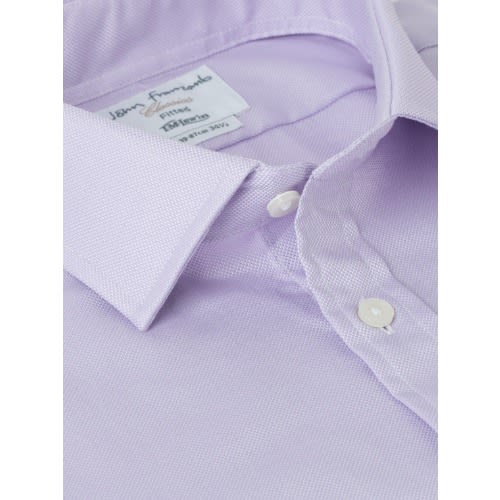 Fitted Lilac Oxford Double Cuff Shirt