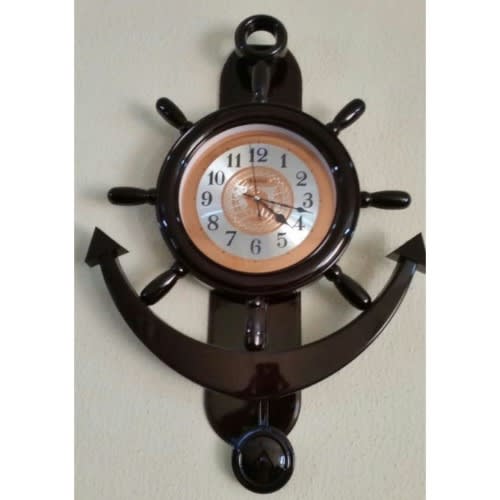 Anchor Wall Clock - Brown 25