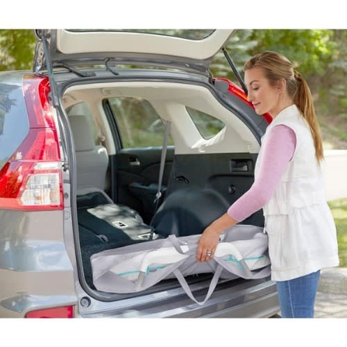 Foldaway Portable Rocking Mobile Baby Bed -Grey