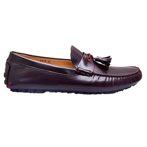 Wine Patent- Perforated Loafers