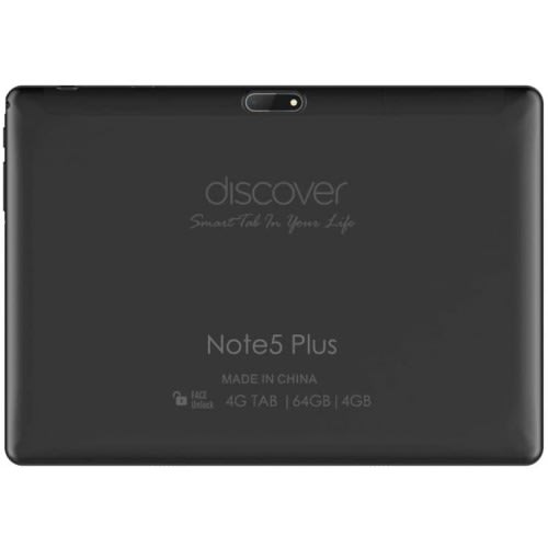 Discover Note 5 Plus Android Tablet - 10.1" - 4GB RAM - 64GB ROM- Dual Sim - 4000mAh - Black