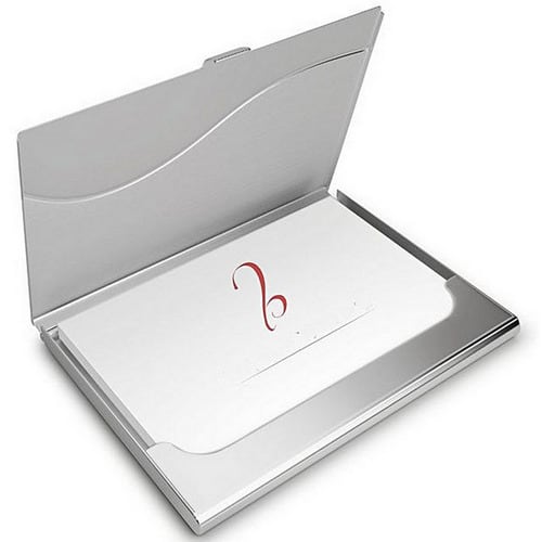 Aluminium Card Holder - Silver