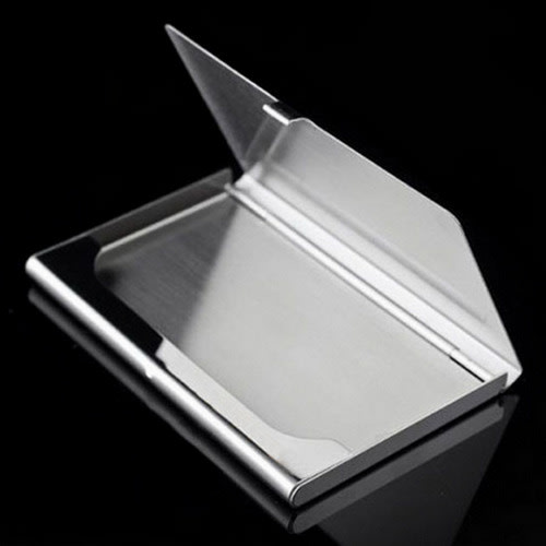 Aluminium Card Holder - Silver