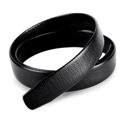 Automatic Men Leather Belt - Black & Gold