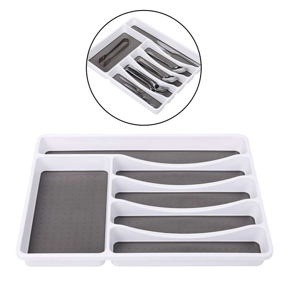 Classic Silverware Cultery Tray 6-Compartments Kitchen Drawer