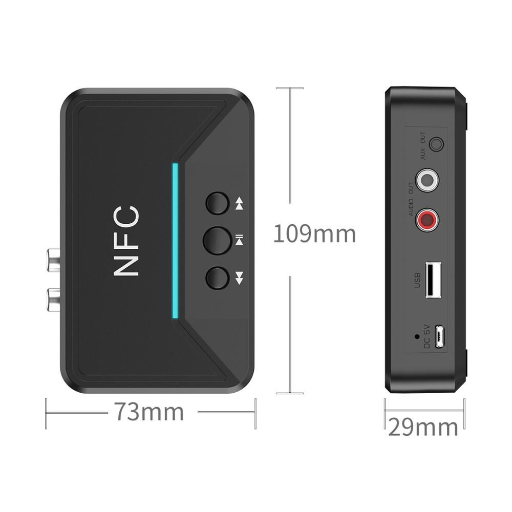 Audio Receiver 3.5mm AUX JackA Stereo Music Bluetooth Wireless Audio Adapter For Old Speakers Or Power Amplifier Bluetooth Receiver