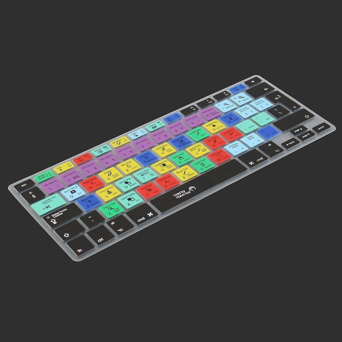 Laptop Shortcuts Silicone Keyboard Cover For Macbook Pro Air 13" 15" 17'' EU EU Enter Small 7 Key
