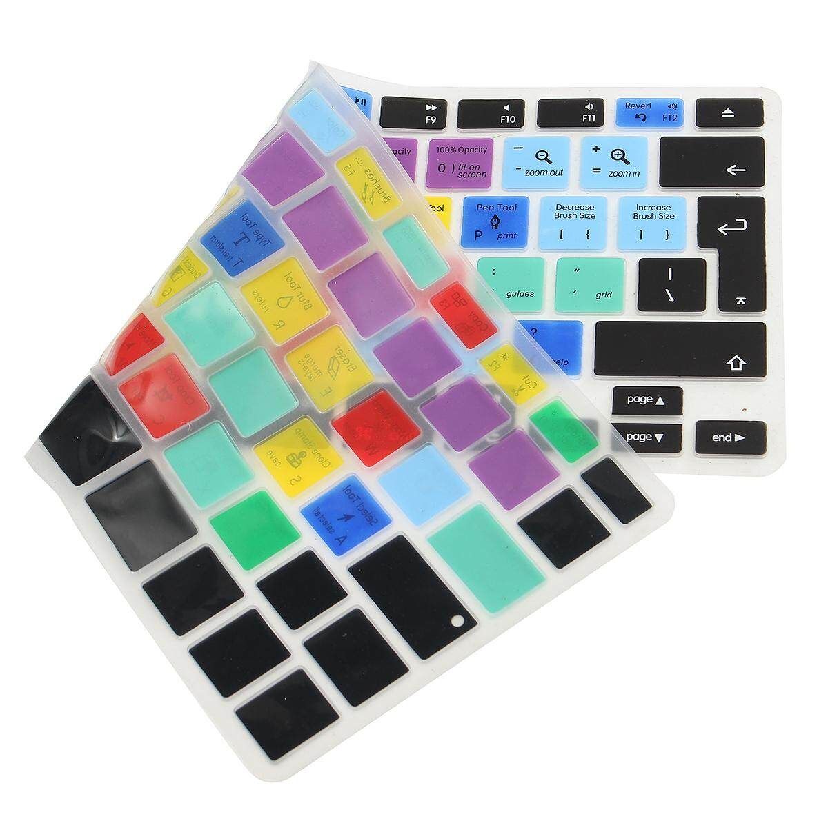 Laptop Shortcuts Silicone Keyboard Cover For Macbook Pro Air 13" 15" 17'' EU EU Enter Small 7 Key