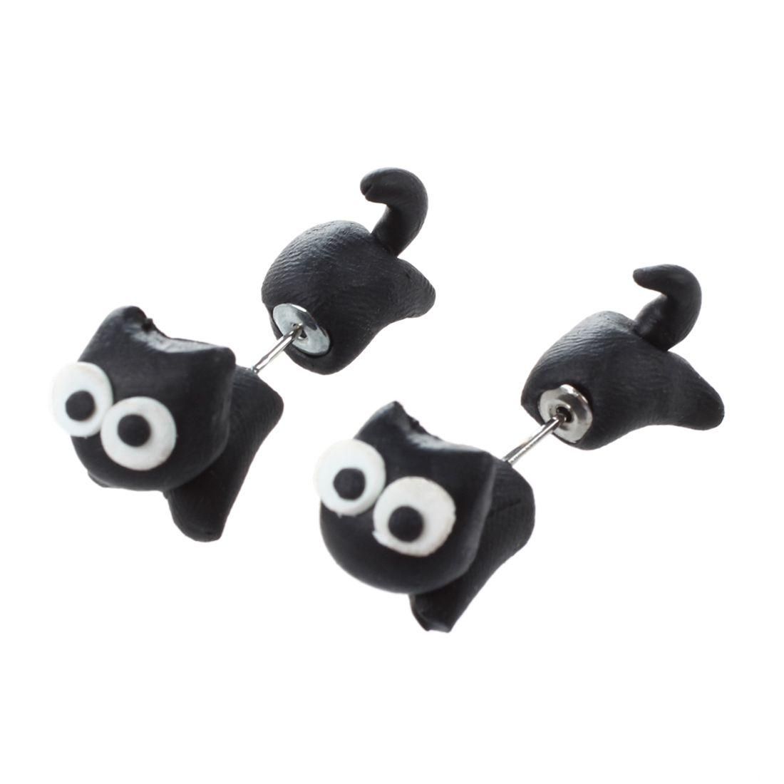 Handmade Fashion Polymer Clay Animal Shape Stud Earrings