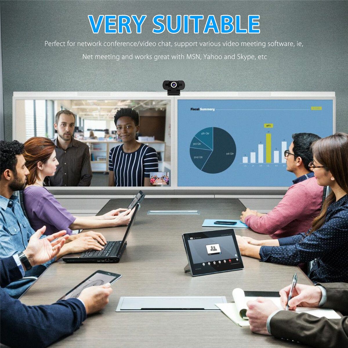 1080P Full HD Webcam Microphone Web Camera For PC Desktop Laptop Live Streaming