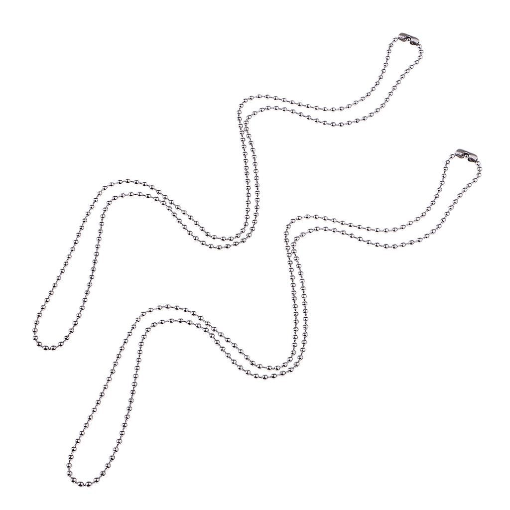 Pack Of Bead Chain, 23.6 Inch, 31.5 Inch Necklace 2.4mm