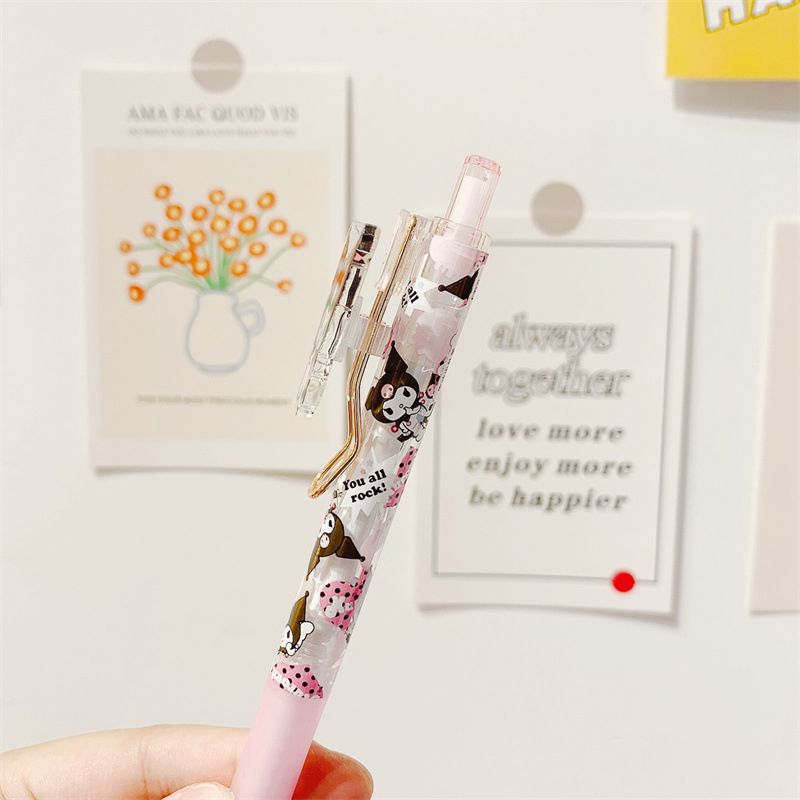Kawaii Transparent Pen Kuromi Cinnamoroll My Melody Kitty