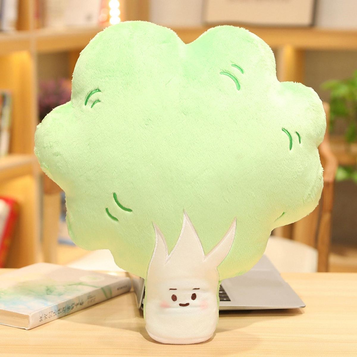 Food Plush Pillow Plush Breakfast Series Pillow Stuffed Doll Toy Green