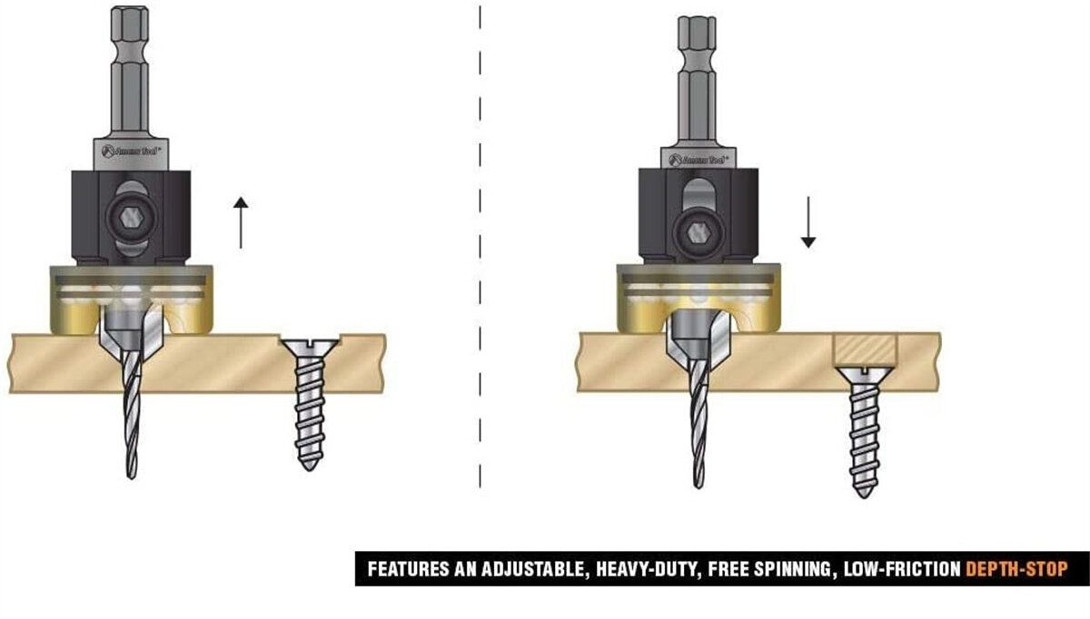 82 Degree Woodworking Countersink Drill Bits Carbide Tipped