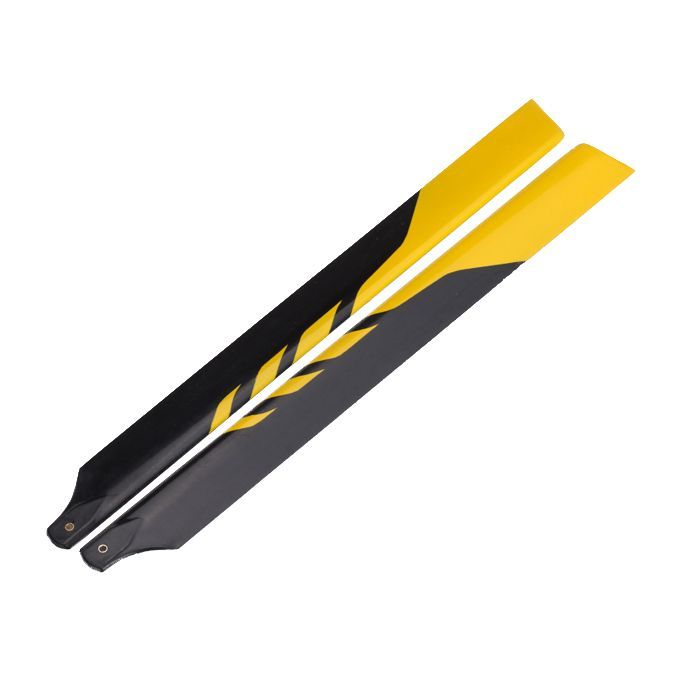 2-Piece 325mm Universal Glass Fiber Main Rotor  For   450 Yellow