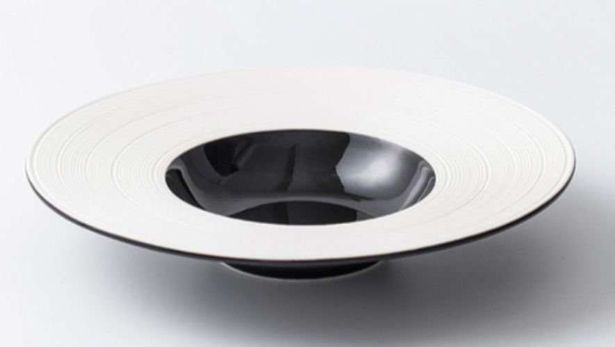 Nordic Ceramic Straw Hat Western Plate Hotel Restaurant Kitchen Tableware  French Pasta Soup Noodle Dessert Deep Dish