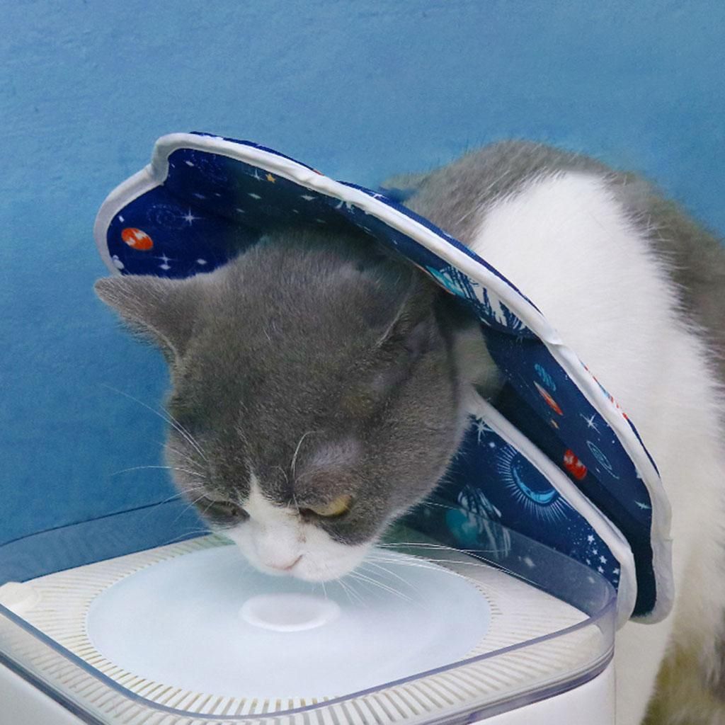 Adjustable Cat Collar Waterproof    Protective Wound Planet S