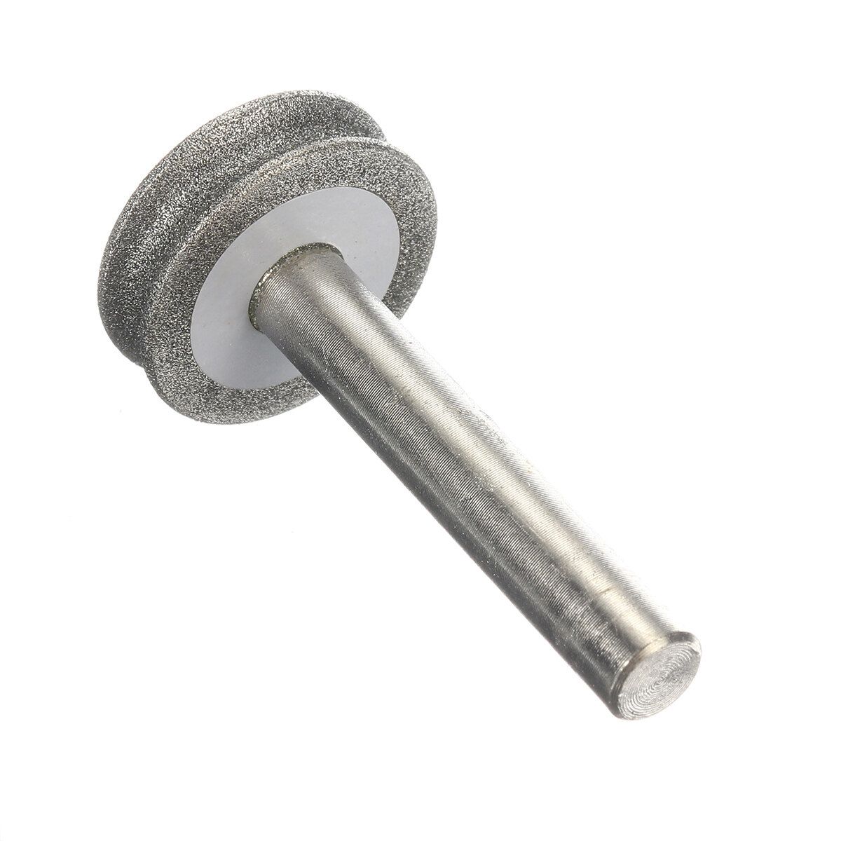 150 Grit 6mm Shank Diamond Grinding Wheel For Glass Plane Arc Chamfering 150# Silver