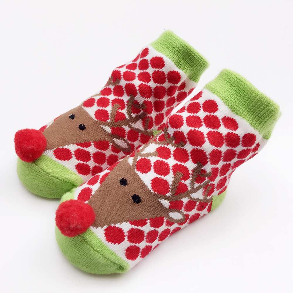 Cotton Newborn Socks For Infant Cute Christmas Baby Socks