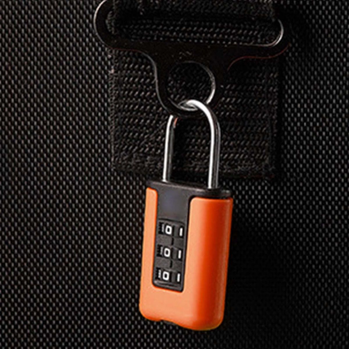 3 Digit Combination Lock Customs Code Lock For Bags Orange