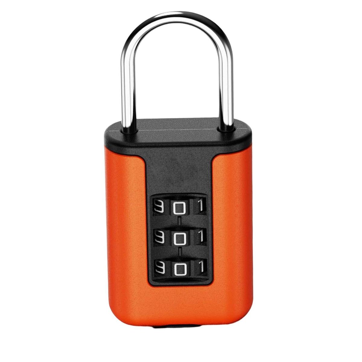 3 Digit Combination Lock Customs Code Lock For Bags Orange