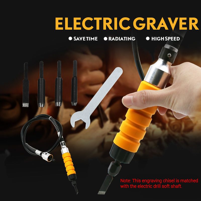Electric Chisel Furniture Woodworking Root Carving Hanging