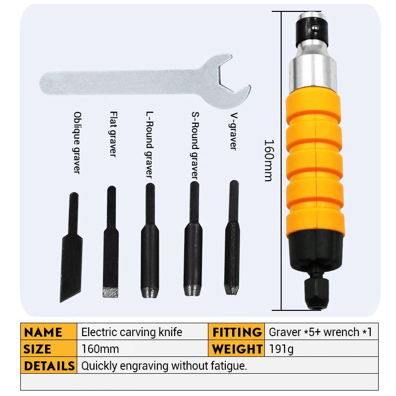 Electric Chisel Furniture Woodworking Root Carving Hanging
