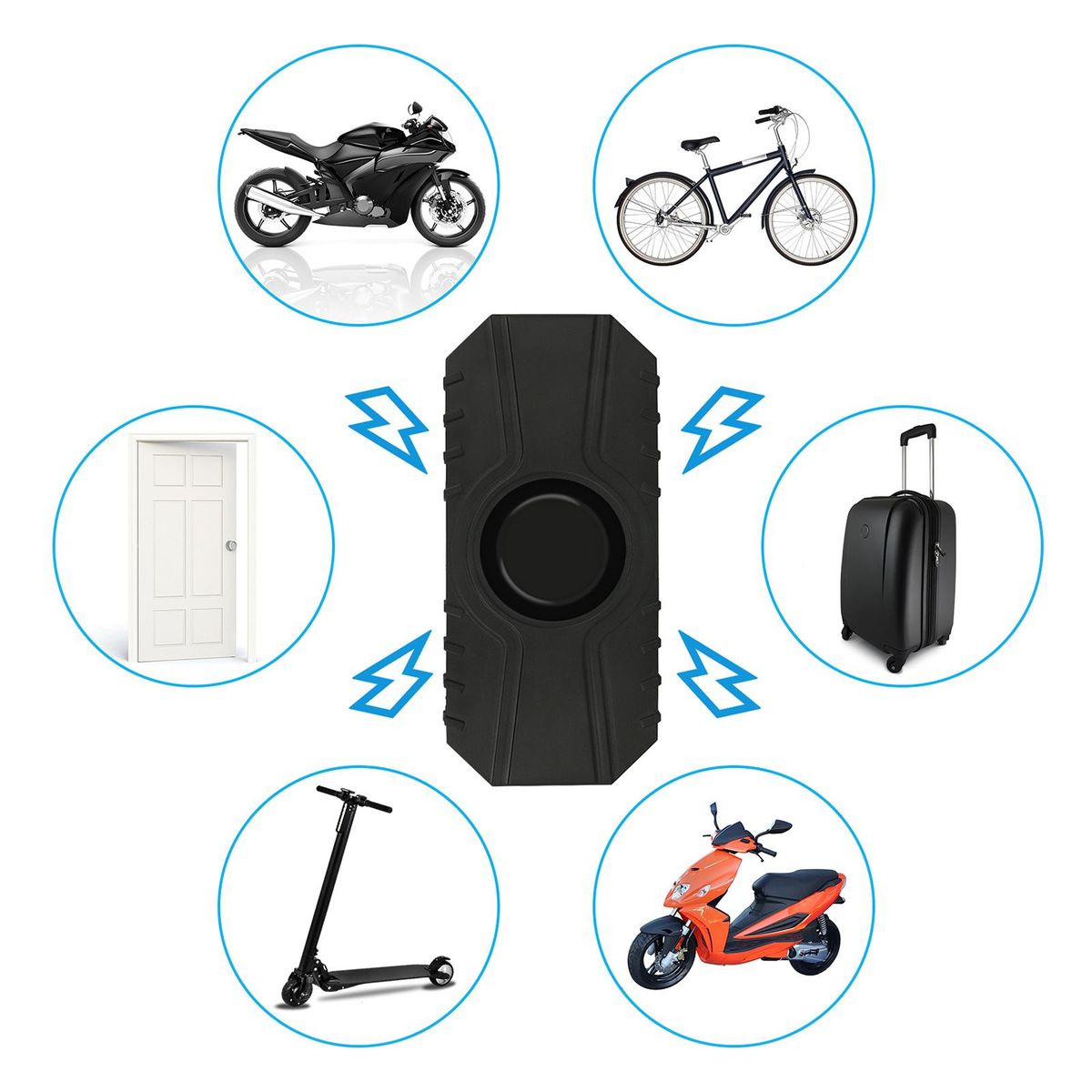Bike Alarm Loud 113dB Wireless  Waterproof With 1x Remote