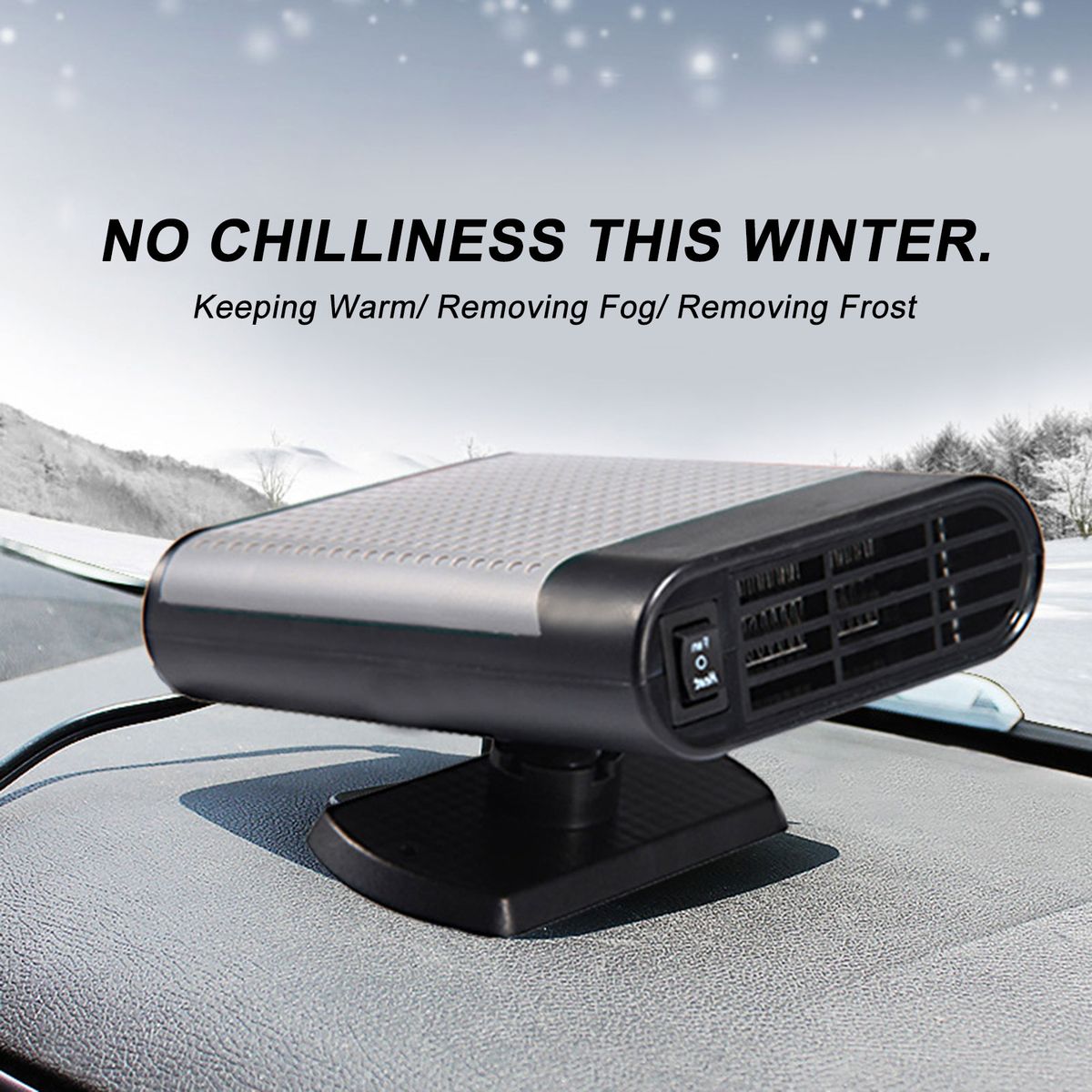 Car Use Winter Warm Air Blower Windshield Heater Vehicle