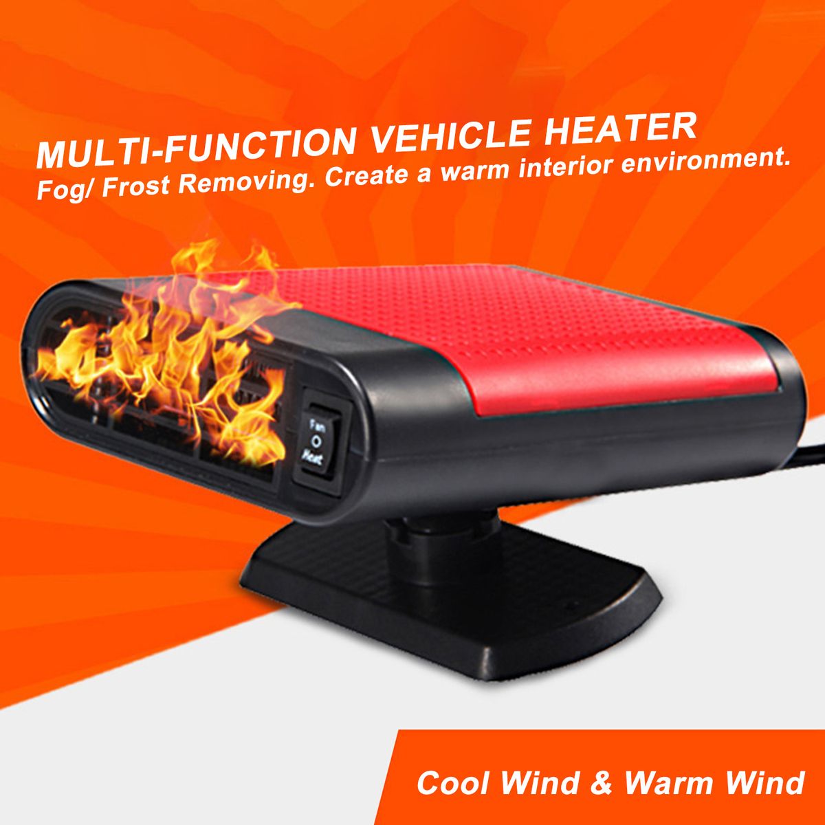 Car Use Winter Warm Air Blower Windshield Heater Vehicle