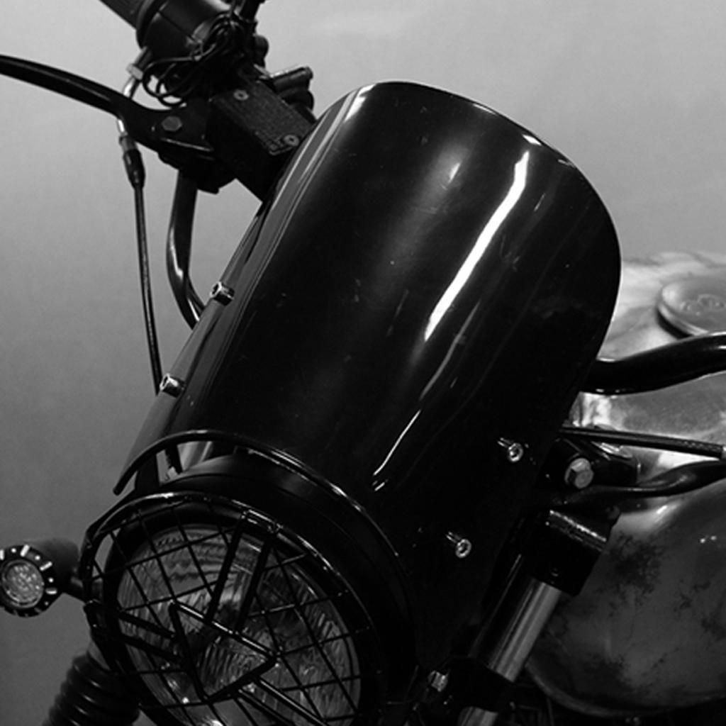 Front Fairing 5-7inch Black Windshield Windscreen For Suzuki GN125