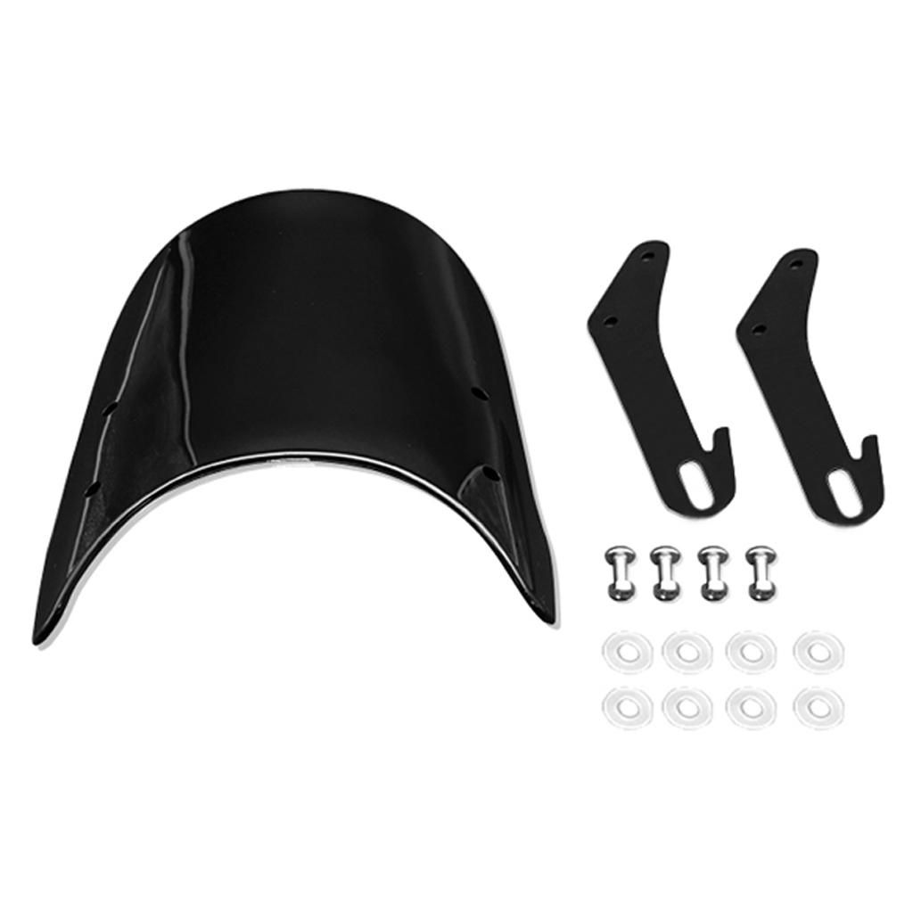 Front Fairing 5-7inch Black Windshield Windscreen For Suzuki GN125