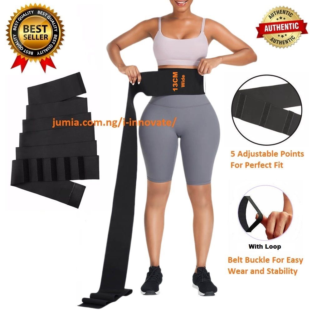 Waist Trainer Wrap Belt Tummy Wrap Slimming Belt Unisex Flat Tommy Slimming Belt